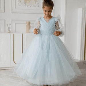 Vestido princesa de tule até o chão