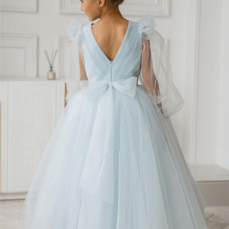 Vestido princesa de tule até o chão