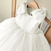 Vestido Princesa Pearl Bow Sem Mangas