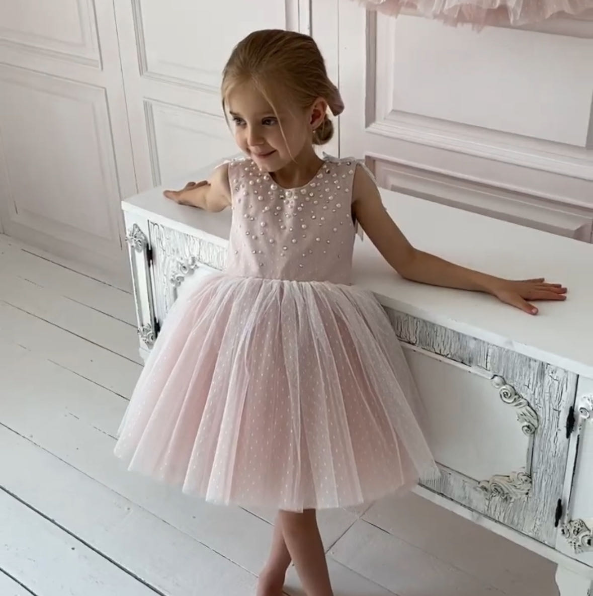 Vestido Princesa Pérola Sem Mangas Com Asa de Anjo